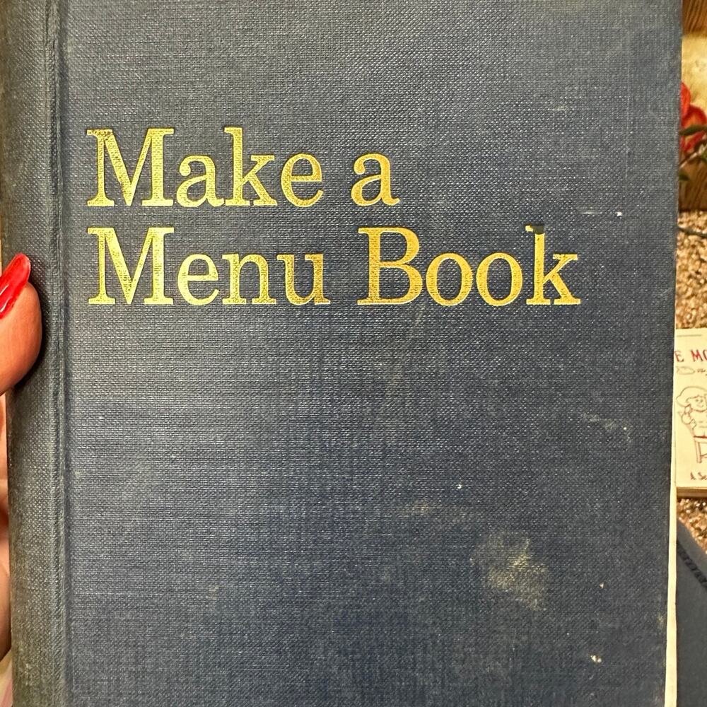 Make A Menu Book by Marguerite Patten – 1965 Vintage Cookbook